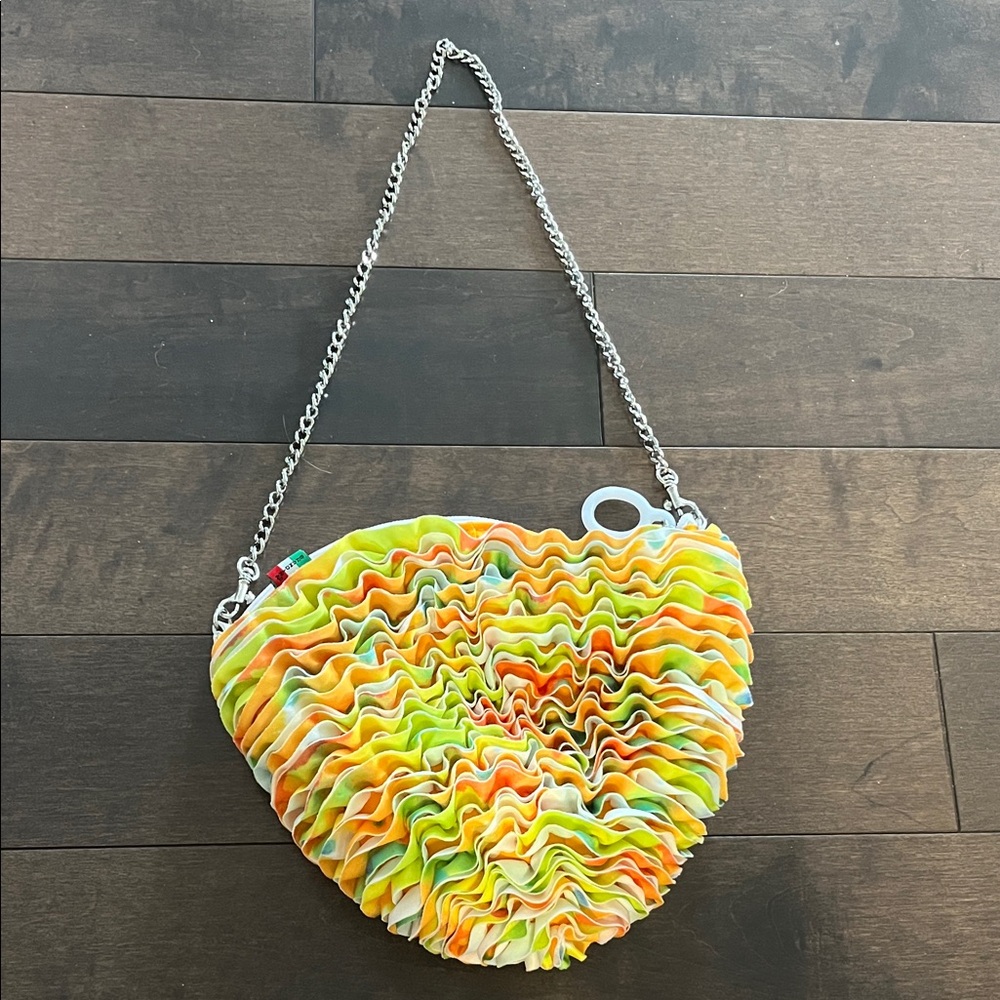 Brandina Ruffled Chain Shoulder Bag